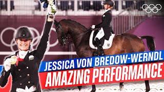 Dressage Freestyle Jessica von BredowWerndl amp Dalera BB at Tokyo 2020 🐴 [upl. by Fenella]