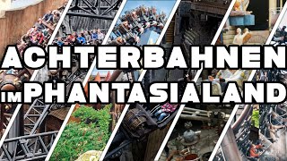 PHANTASIALAND alle ACHTERBAHNEN 2024  FREIZEIT ADVENTURE [upl. by Zalucki]