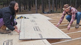 Back to Work Beginning the Subfloor  Building Our OffGrid House By Hand [upl. by Baerman]