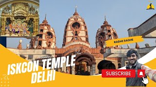 ISKCON TEMPLE DELHI VLOG  NEAREST METRO STATION  SHRI RADHEY RADHEY  nalayakghumakkad [upl. by Nihsfa]