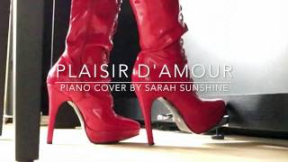 Plaisir Damour 爱的喜悦 Pleasure of Love piano cover by Sarah Sunshine with Lyrics [upl. by Solegna317]