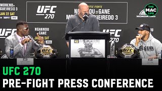 UFC 270 Francis Ngannou vs Ciryl Gane have wild PreFight Press Conference [upl. by Foushee]