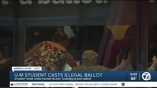 UM Student casts illegal ballot [upl. by Dyolf905]