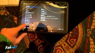 Fujitsu Arrows Tab F01D im Tauchgang  CES 2012 [upl. by Atkins344]