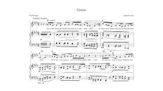 Green  Fauré  accompaniment in E major [upl. by Greenwood]