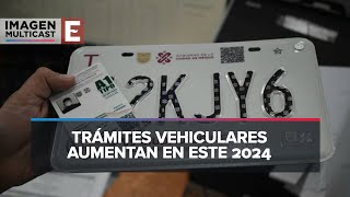 Suben precio de servicios y trámites vehiculares este 2024 [upl. by Nauqit]