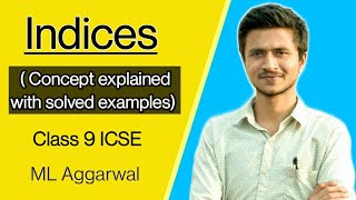 Indices Part 1  Concept explained with solved examples  Maths  Class 9 ICSE [upl. by Nrev]