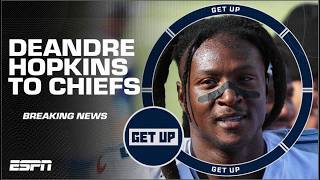 🚨 BREAKING NEWS 🚨 Chiefs finalizing trade for DeAndre Hopkins 🍿  Get Up [upl. by Riva]