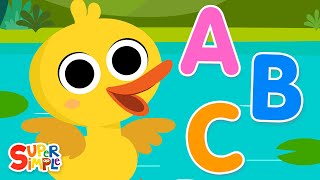 ABC Quack  Super Simple ABCs  Kids Alphabet Songs [upl. by Ephram]