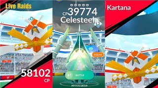 Live Kartana and Celesteela Raids  Pokémon Go  Yagnik009 [upl. by Alin460]