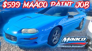 Is a 599 Maaco Paint Job Worth It Custom F Body T Tops ￼Chevrolet Camaro SS Review [upl. by Hutchings671]