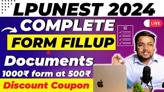 How to Fill LPUNEST Form 2024 🔥  LPU Admission Process 2024  LPUNEST 2024 Application form  LPU [upl. by Anitniuq]