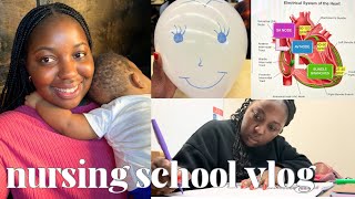 NURSING SCHOOL VLOG 🩺 first week of third sem baby fever baking with my little and assingments [upl. by Layne]