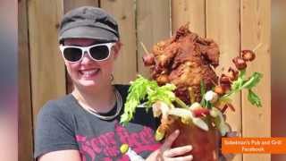 Fried Chicken Bloody Mary Served At Wisconsin Pub [upl. by Linc]