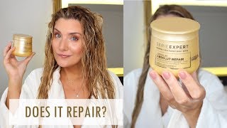 LOREAL ABSOLUT REPAIR HAIR MASK TreatmentTuesdays [upl. by Sutphin637]