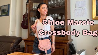 Chloè Marcie Small Saddle Bag Pink Blossom UNBOXING [upl. by Barton969]