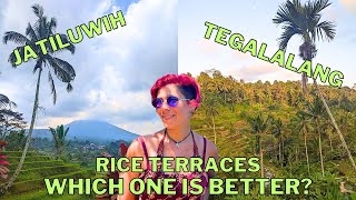 Tegalalang VS Jatiluwih Rice Terrace in Bali [upl. by Wilfred]