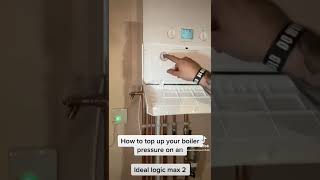 How to top up your boiler pressure on an ideal logic max 2 [upl. by Conni148]