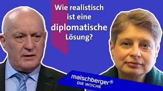 Politologin Nina Chruschtschowa und Militärexperte Wolfgang Richter  maischberger die woche [upl. by Nnaeirb]