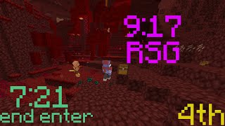 917 Minecraft Bedrock RSG Speedrun 721 End Enter [upl. by Dyson]