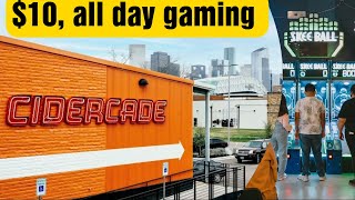 Cidercade Arcade Houston is a family friendly NerdBar [upl. by Seto]