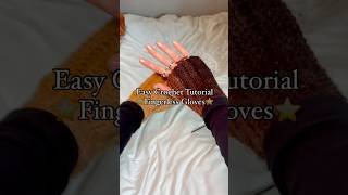 Part 1  Fingerless gloves crochet tutorial  beginner friendly crochet [upl. by Eugine]