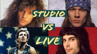 Rock singers studio VS live [upl. by Myrna]