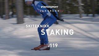 Tips 119 – Langrenn – Skiteknikk Staking [upl. by Aztirak439]