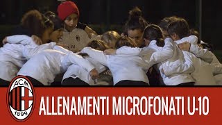 Milan Next lallenamento microfonato delle ragazze dellUnder 10 rossonera [upl. by Pepper]