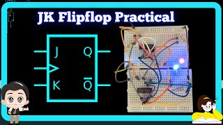 JK Flip flop and T Flip flop circuit using NAND gates  Digital Electronics Practical in 4K [upl. by Beulah]