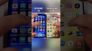 iPhone 16 vs Galaxy S24 ⚡ Clash of Titans 2024 🚀 shorts [upl. by Anayit471]