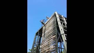 Repelling off tower at Fort Leaonard Wood MO [upl. by Gefen932]