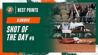 Shot of the day 9 Novak Djokovic  RolandGarros 2024 [upl. by Vento313]