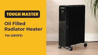 TOUGH MASTER® TMOR11FD Oil Filled Radiator Heater [upl. by Pattin267]