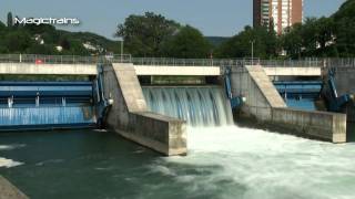 FlusskraftwerkErneuerbare EnergieWasserkraftKraftwerk Zeitraffer time lapse [upl. by Trebor602]