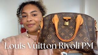 Louis Vuitton Rivoli PM Bag Review [upl. by Cynar]