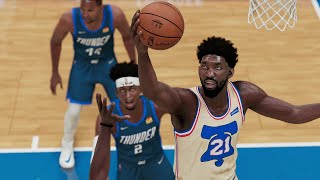 76ers vs Thunder EARNED JERSEYS  NBA 2K21 Philadelphia vs Oklahoma City Gameplay NBA 2K21 PS5 [upl. by Yrtnahc499]