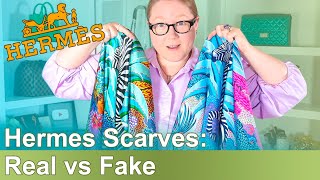 10 Tips to Authenticate an HERMES Scarf Real vs Fake Hermes Scarf  Autumn Beckman [upl. by Ennayk430]