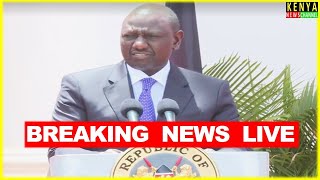 LIVE  Ruto BIG ANNOUNCEMENT from State House today [upl. by Leslee]