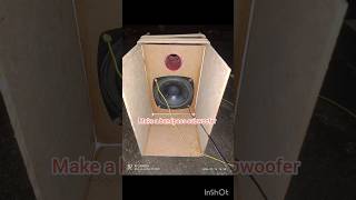 diy bandpass subwoofer diy youtubeshorts [upl. by Ettore]