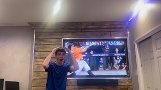 Live Reaction to Jose Altuve Go Ahead Home Run in Game 5 ALCS vs Rangers [upl. by Marchak430]