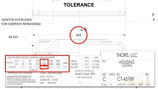 Examples of Determining the Tolerance on an Engineering Drawing  ED Fundamentals Course Preview [upl. by Huntingdon]