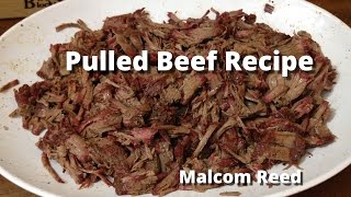 Pulled Beef Sandwich  Smoked Chuck Roast Recipe with Malcom Reed HowToBBQRight [upl. by Geiss]