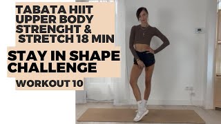 Effective HIIT Tbata Workout for Upper Body Stay in Shape Challenge [upl. by Evey93]