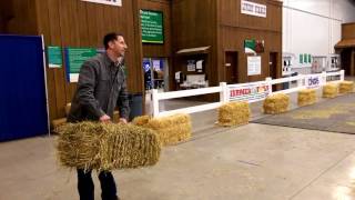 Clay Moden Hay Bale Toss [upl. by Borreri494]