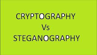 Cryptography Vs Steganography difference between Steganography amp cryptographycomparison stegocryp [upl. by Bledsoe934]