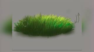 How To Draw Grass Digital Painting  by  Poulami Sharma [upl. by Manheim]