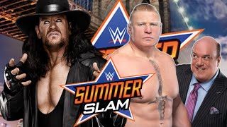 2 out of 3 falls match BROCK LESNAR vs The UNDERTAKER AT Summer slam [upl. by Clayson]