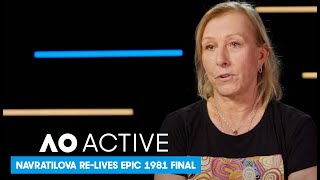 Martina Navratilova ReLives 1981 Final v Chris Evert  AO Active [upl. by Loren]