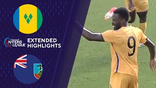 Saint Vincent amp the Grenadines vs Montserrat Extended Highlights  CONCACAF Nations League [upl. by Gerita]